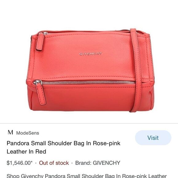 NWT hot Pink Givenchy Pandora Mini - Picture 2 of 4